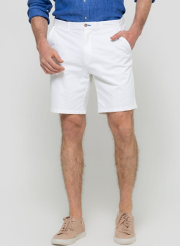 Bermuda Short Legacy Classic Fit Algodón Blanco Talle 36