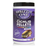 Omega One Cichlids Pellets Color Large Sinking 567g Alimento Para Peces Cíclidos Granulos Grandes Lento Hundimiento A Base De Mariscos Frescos Proteina 42%