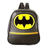 Mochila Pequena Batman Passeio Escolar Infantil Batman Cor Cinza/preto Desenho Do Tecido Liso
