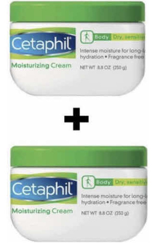 Kit 2 Cetaphil Moisturizing Cream 250g