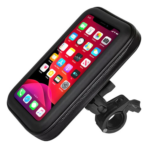 Suporte Celular Moto Bicicleta Gps Capa Impermeável Delivery