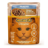 Alimento Special Cat Premium Especial Para Gato Filhote Sabor Frango Em Saco De 85g