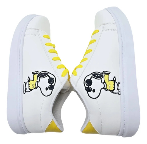 Tenis Bordados De Snoopy Lentes, Para Toda La Familia