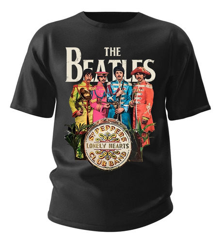 Camiseta Camisa Basica Algodao The Beatles Lonely Hearts