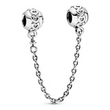 Cadena De Seguridad Pandora Original Corazones Hot Sale 