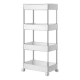 Estante Organizador Multiuso De 4 Niveles / Angelstock Color Blanco Color Del Mueble Blanco