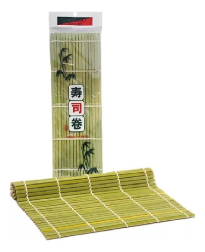 Esteira Bambu Sudarê Quadrada Sushi Mat 27x27 -