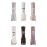 Kit 6 Esmaltes Dailus Principais Cores Cremoso Manicure