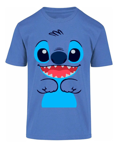 Playera Camiseta Cara Lilo & Stitch Pelicula Personaje Angel | Envío gratis