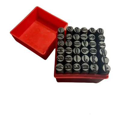 Juego Letra Número Acero Cromo Vanadio Davidson Marcar 6mm 36pzas | Envío gratis