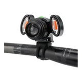 Farol Lanterna Bike Ciclista Pesca 3 Foco Led Recarregavel