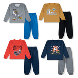 Kit 4 Conjunto Infantil Inverno Roupa De Frio Menino