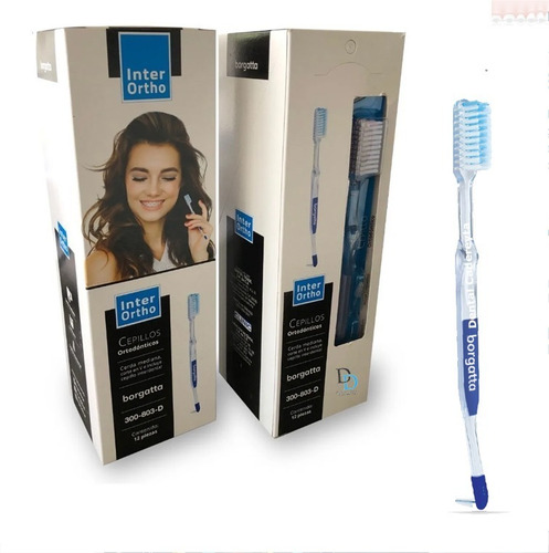 Cepillo De Dientes Para Ortodoncia Con Interdental 12pzs