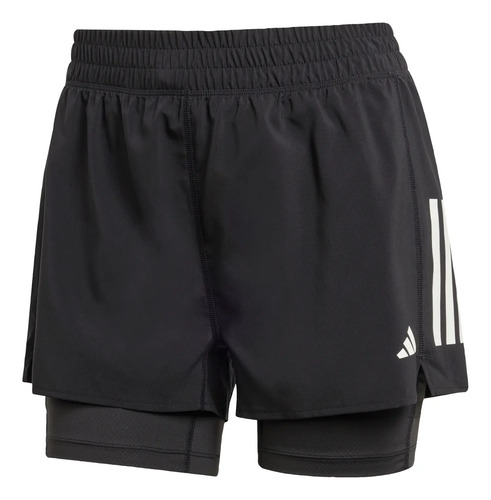 Shorts adidas Correr Own The Run 2-in-1 Mujer Negro Jm7644 | Envío gratis