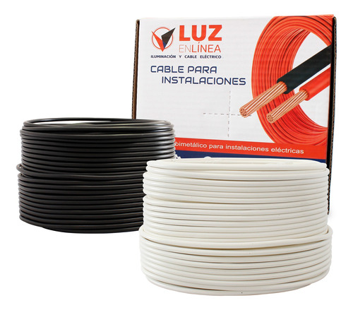 Pack: Dos Cajas Cable Calibre 12 Colores Blanco Y Negro 200m