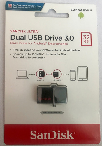 Memoria Usb Dual Sandisk 3.0 Otg