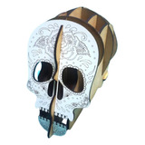 Portalapices Calavera 15cm Alto En Mdf. Fte De Fibroplus Bco