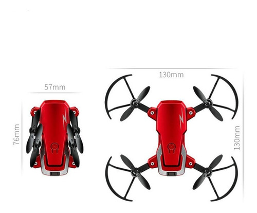 Mini Dron Plegable Color Rojo Ev9814