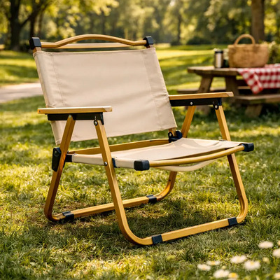 Silla De Camping Tela Plegable Roosevelt Outdoors O20 Beige | Envío gratis