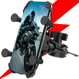 Suporte Moto Garra X Celular Carregador Usb Universal