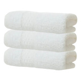 Pack 4 Toalla Blanca Algodon Peluqueria Piso Hotel 50x100