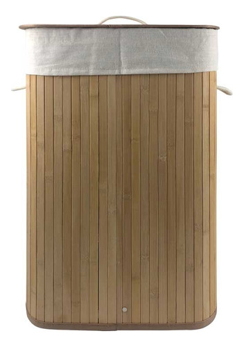 Cesto Plegable De Bambú Rectangular