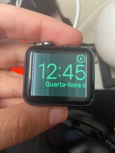 Vendo Apple Watch Series 3 Na Caixa  42 Mm Tela Preta