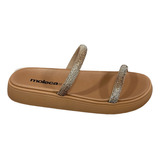 Chinelo Rasteirinha Slide Tira Pronta Strass Moleca 5469.118