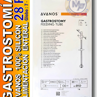 Sonda Para Gastrostomia Avanos Calibre 28 Fr - 100% Silicón | Envío gratis