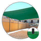 Tela Sombreamento Toldo 90% Verde 5x6 Garagem Estacionamento