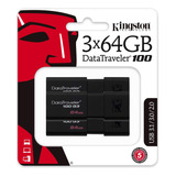 Pendrive Kingston De 64gb Datatraveler 100 Usb 3.0 (x3u)