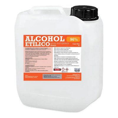 Alcohol Etílico 96 % Grado Técnico Sin Desnaturalizar – Bidón 5 Litros – Solvente Industrial y Limpieza Técnica para Electrónica, Laboratorio Técnico y Formulación Profesional de Alta Pureza | MercadoLibre