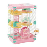  Jaula Para Hamster Land Adventure Sunny 27.7 X 20.5 X42.5cm Color Rosa