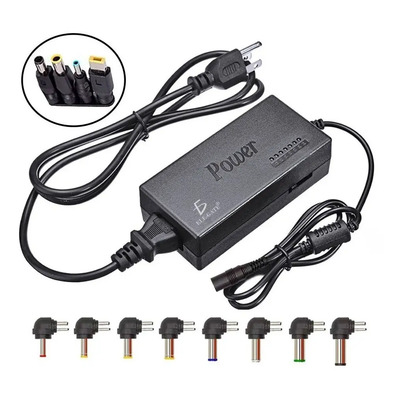 Cargador Universal para Laptops 96W Voltaje 12 24V con 12 Conectores Intercambiables para Máxima Compatibilidad | Meses sin interés