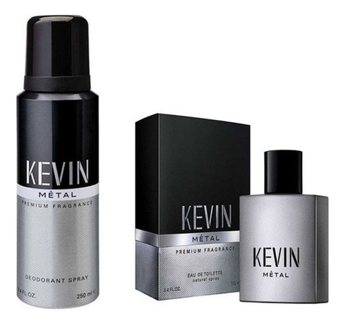 Combo Kevin Fragancia Metal Desodorante + Perfume Hombre