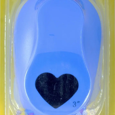 Furador Make Coração 75mm Azul para Papel e EVA | Frete grátis