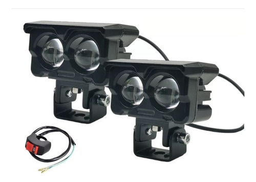 Par Faros Auxiliares Led 80w Alta/baja Doble Color Auto Moto