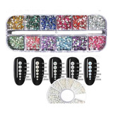 Set Cristales Strass Nail Art Maquillaje Diamantes Perlas