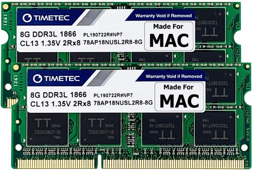 Memoria Ram Timetec Hynix Apple 16gb (2x8gb) Ddr3 Portatil 