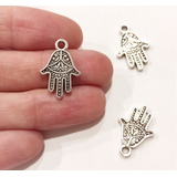 15 Dijes Mano De Fátima Hamsa  Metal Bijouterie Accesorios 