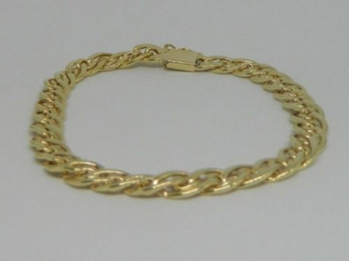 Pulseira Romana 7.50mm Largura Ouro 18k 20cm 9.50 Gramas!