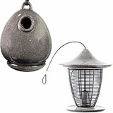 Byer Of Maine Alcyon Egg/bottle Bird Home And Pagoda Bird Fe