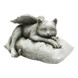 Estátua Memorial Do Anjo, Gato De Anjo Dormindo No Travessei