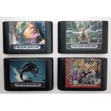 Lote 4 Cartuchos Originais Tec Toy P/ Mega Drive