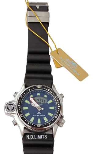 Relogio Da Marca Atlantis Citizen  - Azul Serie Prata