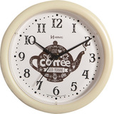 Relógio De Parede Herweg 22 Cm Marfim 660061 Copa Cozinha Cor Do Fundo Branco
