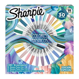Marcadores Sharpie Ruleta Misticos X 30 Colores + Hojas