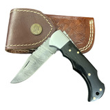 Hadi Enterprises Cuchillo De Bolsillo De Acero De Damasco He