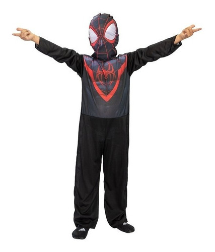 Disfraz Spiderman Negro Miles Morales - T.0 Premium