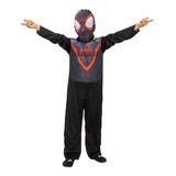 Disfraz Spiderman Negro Miles Morales - T.0 Premium